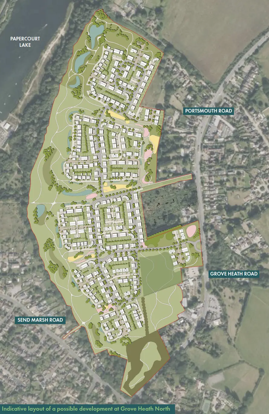 Indicative layout shown at the January 2026 consultation events